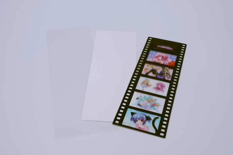 映画フィルム風クリアしおり オプション1