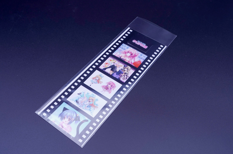 映画フィルム風クリアしおり オプション2